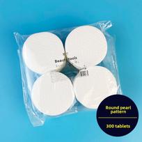 Black Blue Round Pearl Salicylic Acid Cotton Pads - 1200 Thickened Makeup Remover Cosmetic Pads