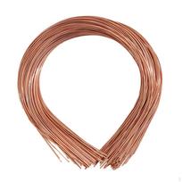 50 Bulk Pack 1.2 Mm Thin Width White Plain Dur Metal Bands Men Wire Bangs of Lukered Hair varis