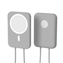 iPhone 12 MagSafe silikoninis apsauginis dėklas su rankenos dirželiu mobiliai maitinimo dėklei Model 801# juoda