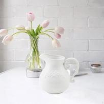 Ceramic Flower Vase Farmhouse Pitcher Wedding Centerpieces Multifunctional Table Ornament Milk high styles
