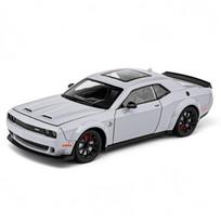 1:24 Dodge Challenger Hellcat Redeye Lydinio Diecast Automobilio Modelis Aukšto Tikslumo Ornamentas Žaislas Garsas ir Šviesa Traukiamas Atgal Šventinės Dovanos pilka