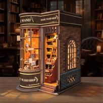Retro Magijos Lazdelės Parduotuvė Pasidaryk Pats Medinės Knygų Nišos Figūrėlės Miniatiūriniai Rinkiniai Knygų Lentyna Namų Knygų Atrama Dekoracija Suaugusiems Rankų Darbo Dovana