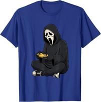 Halloween Scary Face Ghost Mask Gamer Video T-Shirt L