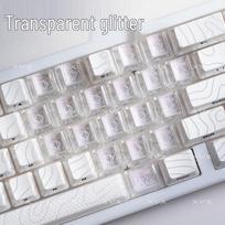 Skaidrus širdelės formos klavišas, skirtas Maice Ace68, Voyager X87, Razer F98 ir Magician EZ63 Other nėra spalvos