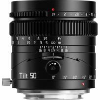 Objektyvas Objektyvas - TTArtisan Tilt 50mm f/1.4 Sony E 0.5m fokusavimo atstumas