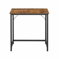Rašomasis stalas, 80x50x75 cm, ruda-juoda