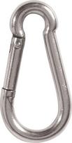 Kabliukas karabinas, Mil-Tec, plieninis, US oval, 40x20 mm
