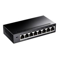 8 prievadų komutatorius CUDY GS108, Juoda