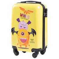 Vaikų Lagaminas Wings "Jay Monster" 18", Geltona, Polikarbonatas, Su Atrakto Kombinacija, 28L