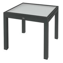 Outsunny Table Extensible de Jardin Grande Taille Matmenys: 160L x 80W x 75H cm Aliuminis Tamsiai pilka Grūdinto stiklo stalviršis Skaidrus, Skaidrus
