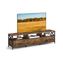 TV staliukas, 178x40x50 cm, rudas-juodas