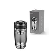 A-TIMES Dvigubos sienelės stiklinis puodelis 400ML