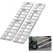 183 × 38 cm aliuminių pakrovimo rampų pora – 6 kg, 120 kg vienai rampai