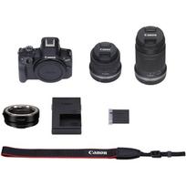 Skaitmeninis fotoaparatas Canon EOS R50 + RF-S 18-45mm IS STM + RF-S 55-210mm IS STM + Mount Adapter EF-EOS R (Black)