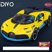 1/18 Bugatti Divo Super Žaislinio Automobilio Modelis Diecast Miniatiūrinis Lenktyninis Modelis Atidaromos Durys Garsas Šviesa Kolekcija Dovana Berniukui Vaikams balta