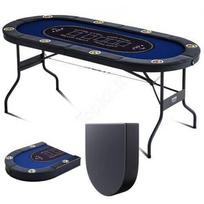 Sulankstomas kazino pokerio stalas – 8 žaidėjams, su dulkėms atsparia danga