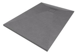 Dušo padėklas Granitan Teja stačiakampio formos kompozicinis 120 x 80 cm pilkos spalvos