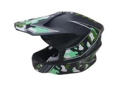 Motociklininko šalmas HD-806, M (57-58 cm), juoda/žalia