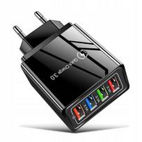 4x USB QUICK CHARGE UNIVERSAL tinklo įkroviklis, AIR0224 Slimline Wireless Qi Phone Charger Black