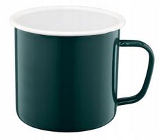 Emaliuotas puodelis Roberto 12cm, 1.2l, žalias