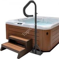 Karšto kubilo turėklas, 360° pasukamas SPA šoninis turėklas, aliuminio, 122-160 cm, 272 kg.