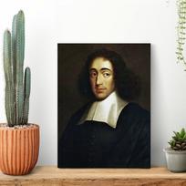 Baruch Spinoza, drobės paveikslai, baro kino spaudos dizainas, įrėmintas sienų paveikslas 40x30cm