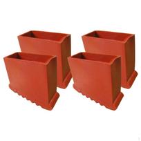 Guminiai kopėčių kojelių uždangalai - 4 vnt. rinkinys 7.1x2.8cm