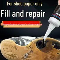 Atsparus vandeniui minkšto padėkalo taisymo klijai guminiams batams ir sportbačiams 50ml black shoe sole filler