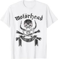 Motörhead – March or Die Kryžiuotos Kaukolės Balti Marškinėliai S