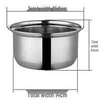 Diruien Single Hot Pot Stainless Steel Inner Pot 16.8cm