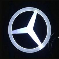 9,5 cm automobilio galinės bagažinės emblema ABS LED ženkliuko šviesos priedai Mercedes Benz S350 S300L S A B C E klasės GLA GLK ML GL GLC GLE balta