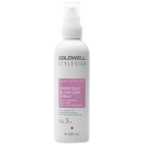 Goldwell Stylesign Heat Styling Everyday Blow-Dry Spray - daugiafunkcis formavimo purškiklis su apsauga nuo karščio, 200 ml