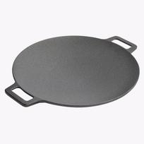ZISIZ Portable Cast Iron Outdoor BBQ Grill Pan