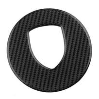 Car Steering Wheel  Cover Trim Black Carbon Fiber Fit For Porsche 718 911 918 Cayenne Macan Panamera