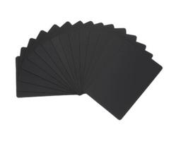 Aliuminio vizitinė kortelė graviravimui - juoda - 54x86mm -