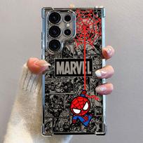 Marvel Animacinis Žmogus-voras Minkštas dėklas telefonui Samsung Galaxy S21 S22 FE S25 S23 Ultra S24 S20 Plus Galaxy S24 Ultra