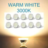 10 vnt. MR11 LED lemputės GU4 AC 12V 3W Be mirgėjimo SMD2835 Mini prožektorius 120° spindulio kampas Svetainei, vitrinai Halogenų pakeitimas šilta balta spalva