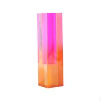 Akrilinė vazelė gėlėms, stulpelio dizaino, virtuvei ir miegamajam Orange Pink