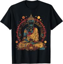 Budos Tatuiruotė Zen Grafinis Marškinėlis Vyrams Medvilninis Dvasinis Meditacijos Joga Marškinėlis S