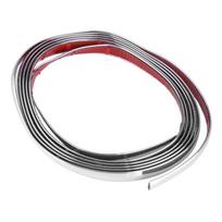 290x12cm Sidabrinė PVC Automobilio Buferio Juostelė Apdaila 165853961H Tinka VW Golf Jetta MK2 MK1 Passat Santana B2