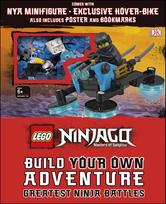 LEGO NINJAGO Build Your Own Adventure Greatest Ninja Battles: with Nya minifigure and exclusive Hover-Bike model