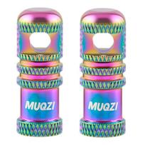 2Pcs Bicycle Presta Valve Caps with Valve Core Removal Function Bike Presta Valve Air Dust Stem Covers for MTB Road Bicycle įvairiaspalvis