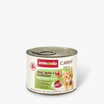 Animonda Carny Cat Kitten Beef, Chicken & Rabbit 200 g | 4017721839679