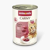 Animonda Carny Cat jautiena, širdis 400 g | 4017721837200
