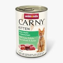 Animonda Carny Cat Kitten jautiena, višta, triušis 400 g | 4017721839723