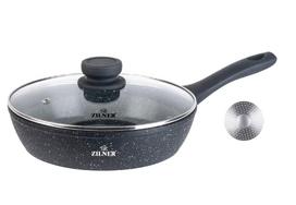 Keptuvė su marmuro nepridegančia danga ir dangčiu 16cm ZILNER ZL-7711