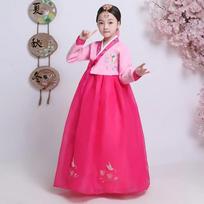 Vaikų siuvinėtas korėjietiškas Hanbok suknelė Tradiciniai rūmų vestuvių drabužiai Korėjiečių mažumų šokių kostiumai Šventės Cosplay 110