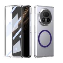 HD Transparent Magnetic Case For Honor Magic V3 Vs3 V5 Foldable Crystal Clear Cover With Clear Tempered Glass Screen Protector Honor magic v5