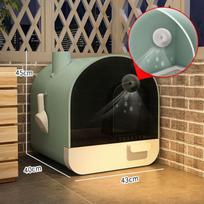 Yilv Fully Enclosed Drawer Cat Litter Box with Odor Control
