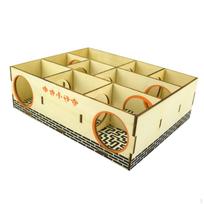 Žiurkėno labirintas Tunelis Veikla Sportas Žaidimai Žaislai Medinis labirintas Dėlionė Žaislas Pelės Nykštukai 20.8x19.8x6cm beige